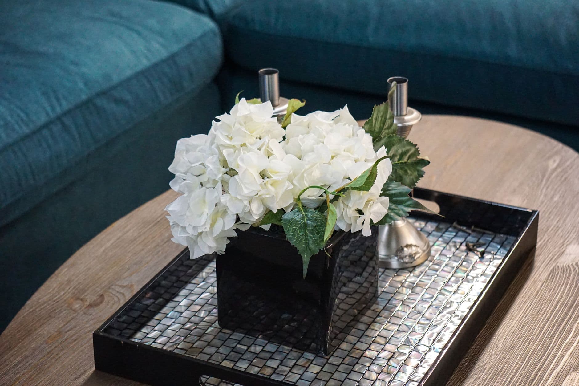 How to Style a Coffee Table With Books and a Tray